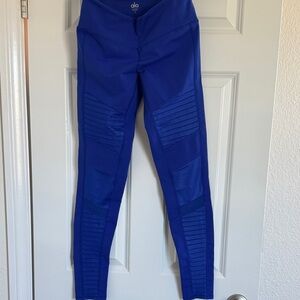 Alo Blue Moto Leggings
